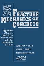 Fracture Mechanics of Concrete: Applications of Fr Fracture Mechanics to Concrete Rock & Other Quasi–Brittle Materials