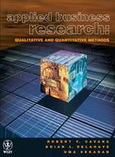 Applied Business Research – Qualitative & Quantitative Methods