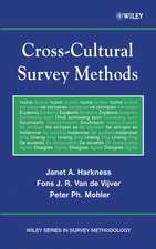 Cross–Cultural Survey Methods