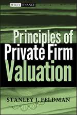 Principles of Private Firm Valuation