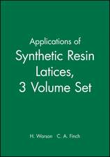 Applications of Synthetic Resin Latices 3V Set