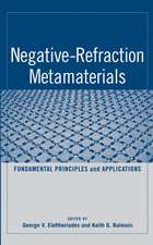 Negative–Refraction Metamaterials – Fundamental Principles and Applications