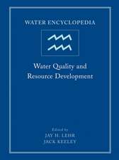 Water Encyclopedia – Water Quality and Resource Development V 2