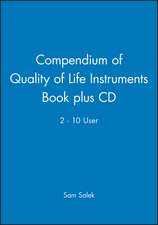 Compendium of Quality of Life Instruments Book plus CD 2–10 user