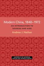 Modern China, 1840–1972: An Introduction to Sources and Research Aids