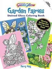 Garden Fairies Stained Glass Coloring Book