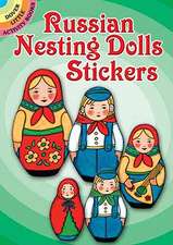 Russian Nesting Dolls Stickers: A Dual-Language Book