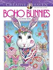 Creative Haven Boho Bunnies Coloring Book