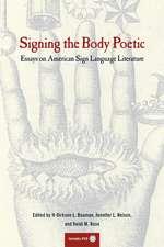 Signing the Body Poetic – Essays on American Sign Language Literature