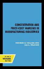 Concentration and Price–Cost Margins in Manufacturing Industries