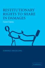 Restitutionary Rights to Share in Damages: Carers' Claims