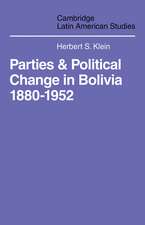 Parties and Politcal Change in Bolivia: 1880-1952