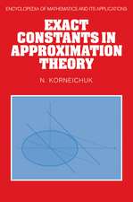 Exact Constants in Approximation Theory