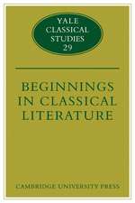 Beginnings in Classical Literature