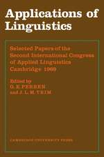 Applications of Linguistics