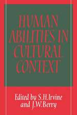 Human Abilities in Cultural Context