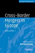 Cross-Border Mergers in Europe 2 Volume Hardback Set