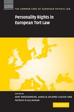 Personality Rights in European Tort Law