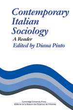 Contemporary Italian Sociology: A Reader