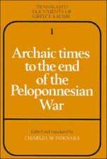 Archaic Times to the End of the Peloponnesian War