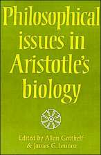 Philosophical Issues in Aristotle's Biology