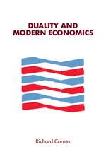 Duality and Modern Economics