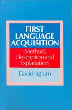 First Language Acquisition: Method, Description and Explanation