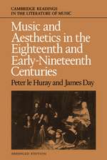 Music and Aesthetics in the Eighteenth and Early Nineteenth Centuries