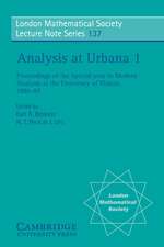 Analysis at Urbana: Volume 1, Analysis in Function Spaces