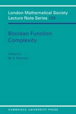 Boolean Function Complexity