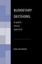 Budgetary Decisions: A Public Choice Approach