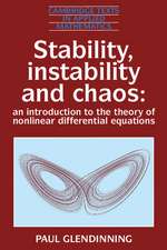 Stability, Instability and Chaos: An Introduction to the Theory of Nonlinear Differential Equations