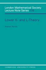 Lower K- and L-theory