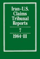 Iran-U.S. Claims Tribunal Reports: Volume 7