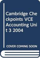 Cambridge Checkpoints VCE Accounting Unit 3 2004