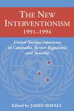 The New Interventionism, 1991–1994: United Nations Experience in Cambodia, Former Yugoslavia and Somalia