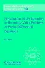 Perturbation of the Boundary in Boundary-Value Problems of Partial Differential Equations