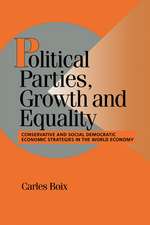 Political Parties, Growth and Equality: Conservative and Social Democratic Economic Strategies in the World Economy