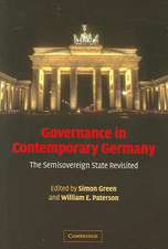 Governance in Contemporary Germany: The Semisovereign State Revisited