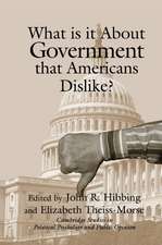 What Is it about Government that Americans Dislike?