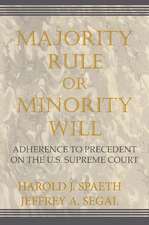 Majority Rule or Minority Will: Adherence to Precedent on the U.S. Supreme Court