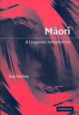 Maori: A Linguistic Introduction