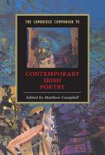 The Cambridge Companion to Contemporary Irish Poetry