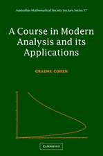 A Course in Modern Analysis and its Applications