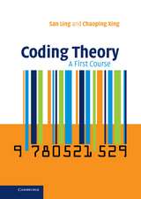 Coding Theory: A First Course