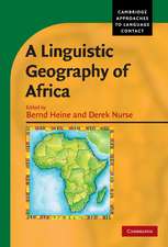 A Linguistic Geography of Africa