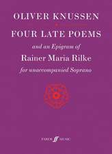 Four Late Poems and an Epigram