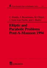 Elliptic and Parabolic Problems: Pont-A-Mousson 1994, Volume 325