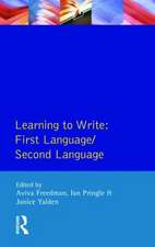 Learning to Write: First Language/Second Language