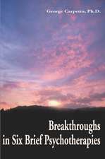 Breakthroughs in Six Brief Psychotherapies